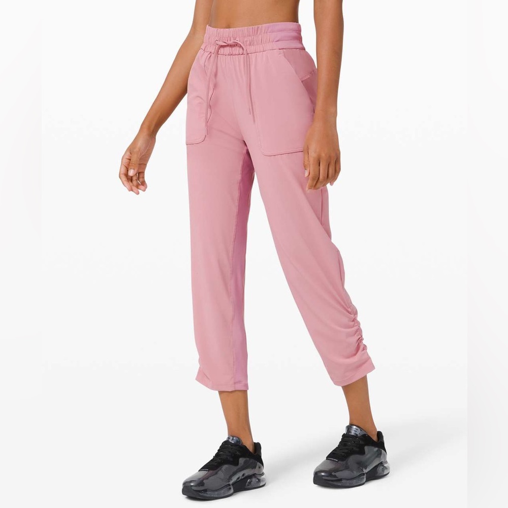 Lululemon | Like New | Beyond the Studio Crop | Pink Taupe | size 6
